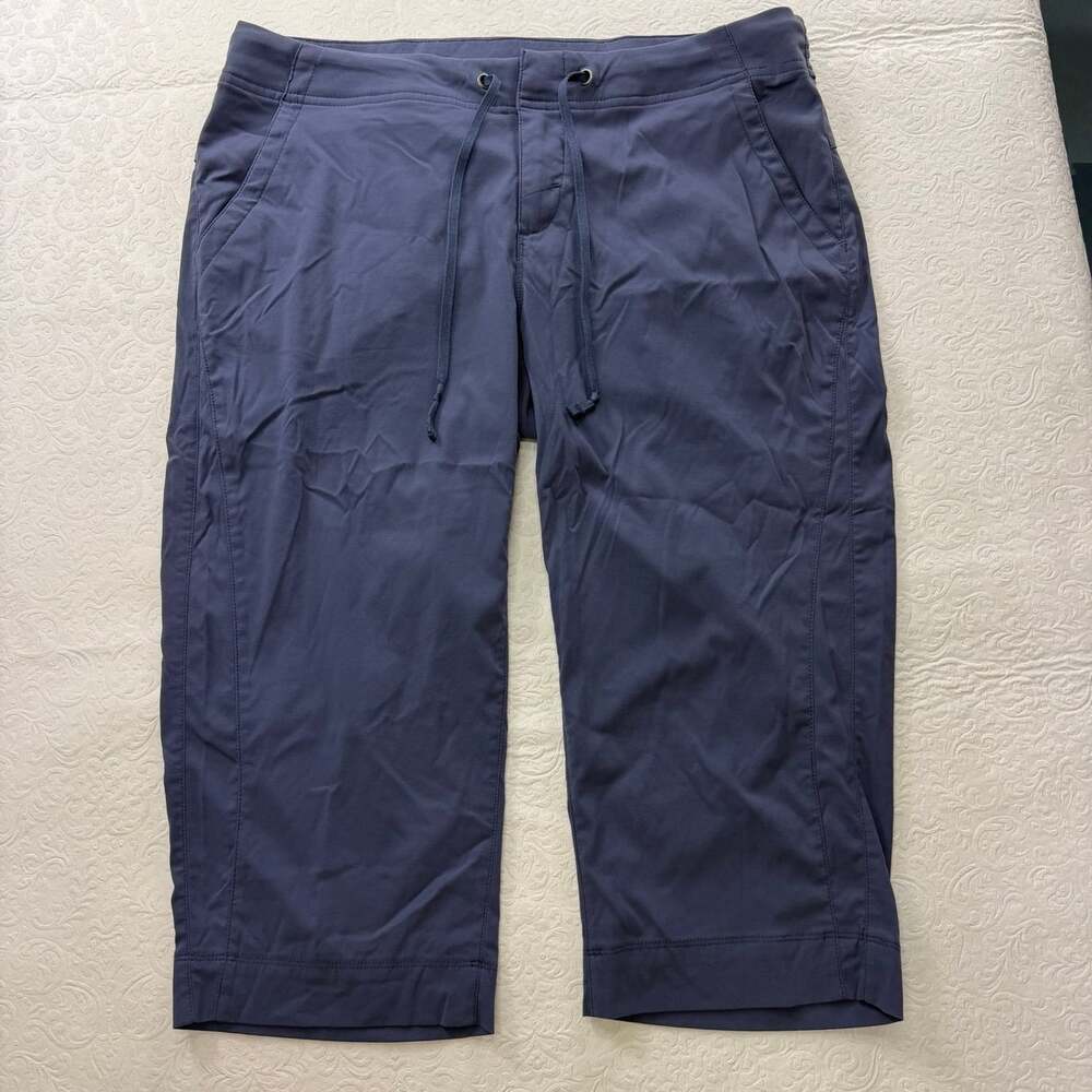 Columbia Omni-Shield Women’s Capri Pants Blue Size 12 Drawstring Pockets
